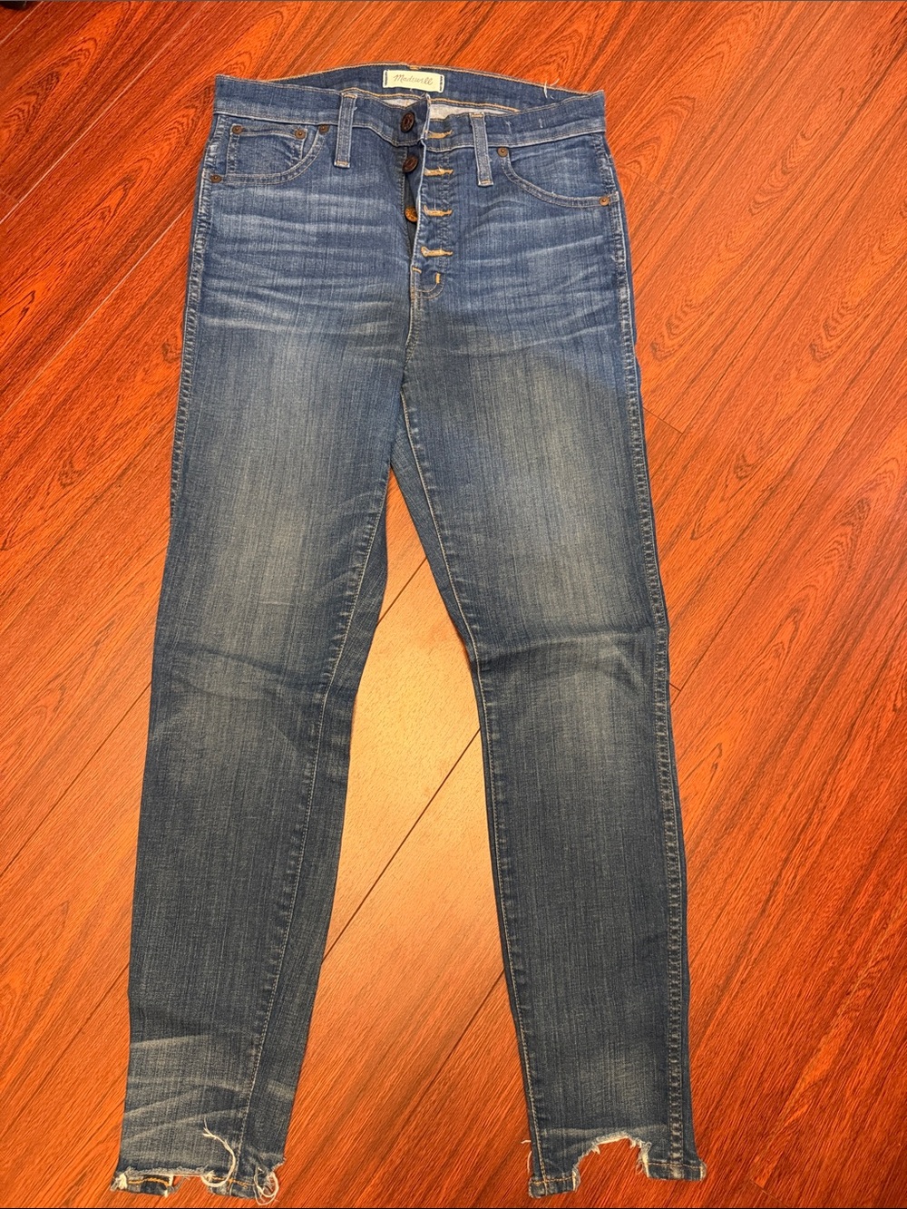 Madewell Women’s 10” High Riser Skinny Skinny Blue Denim Jeans